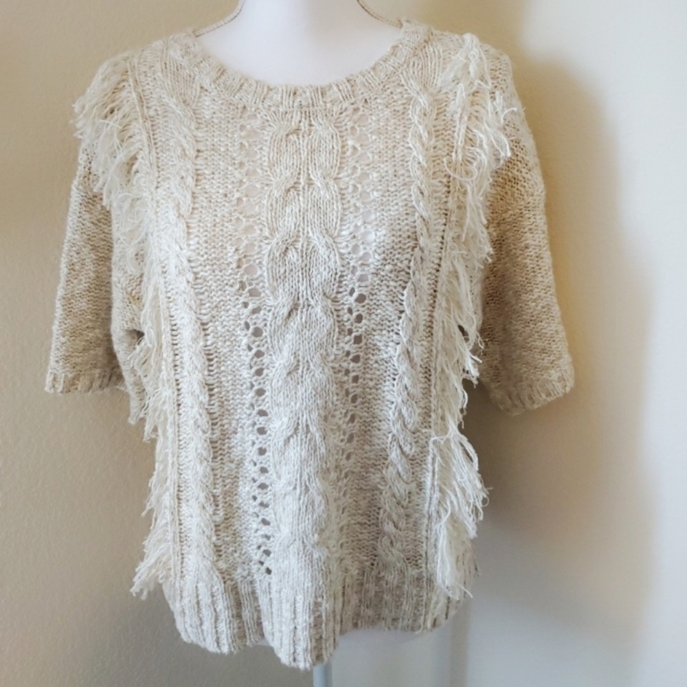 Anthropologie Sanctuary Fringed Sweater